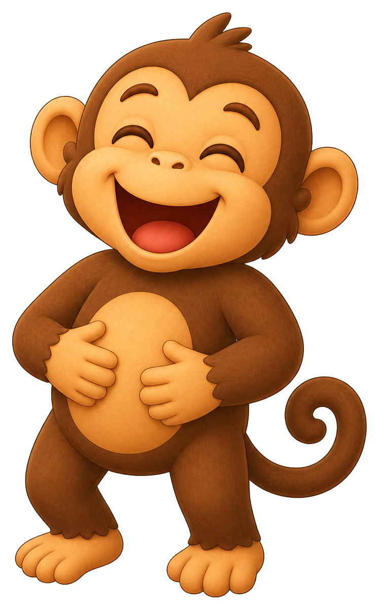 Preview for Laughing Monkey Sticker