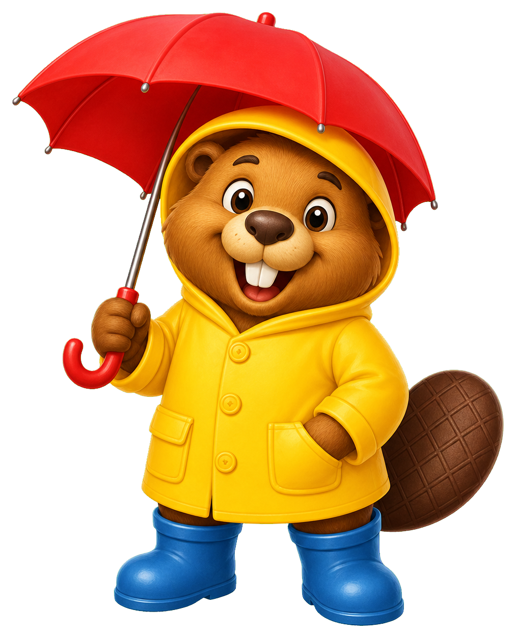 Preview for Raincoat Beaver Sticker