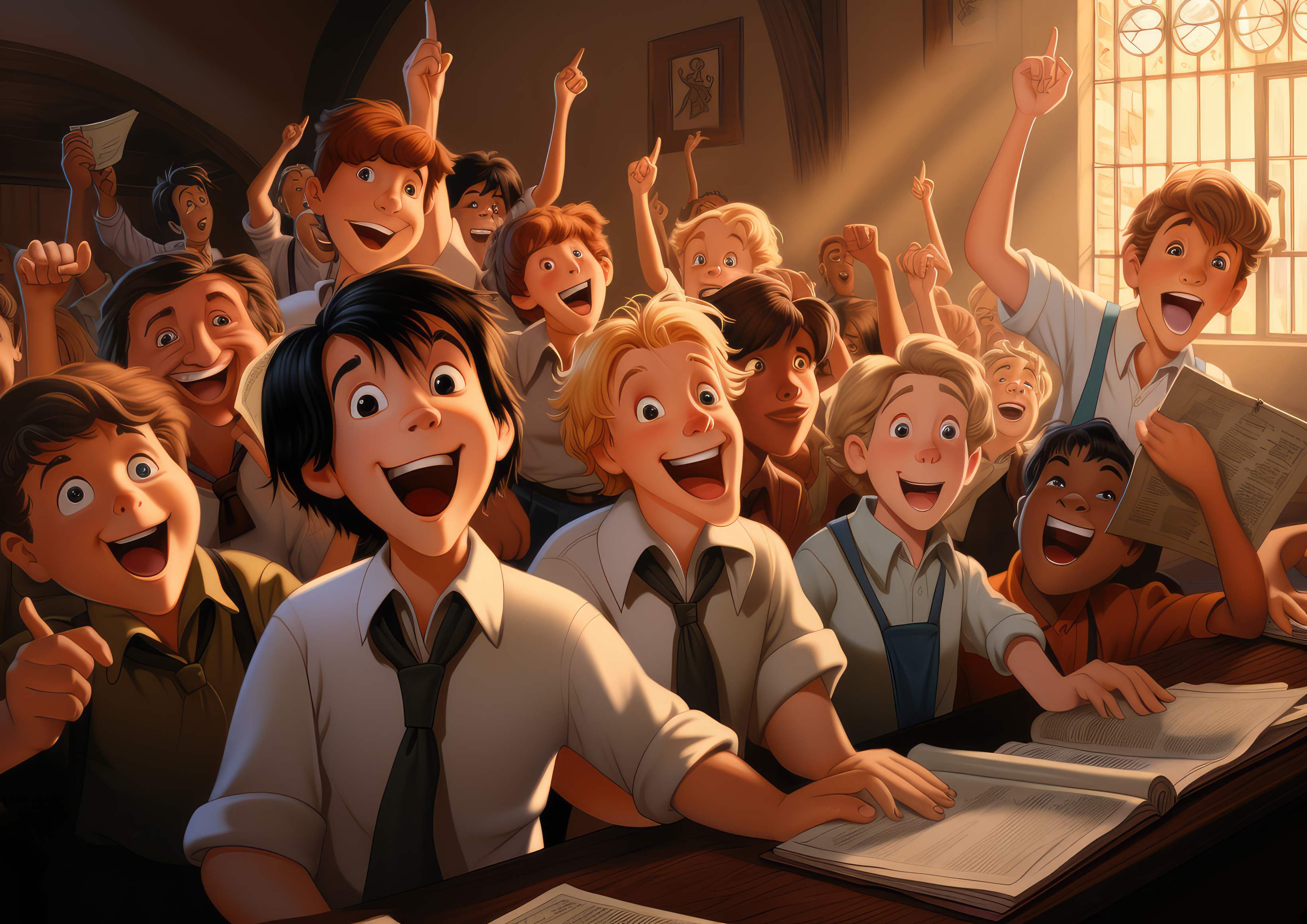 Preview for Joyful-classroom-moment-adult-background-1eb7c