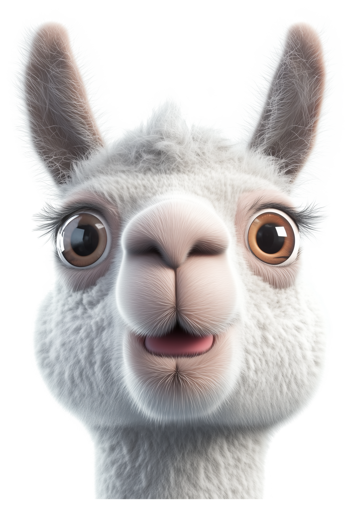 Preview for Cute Llama Emoji Sticker