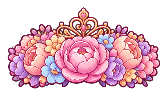 Preview for Flower Crown Sticker For Princess Birthday Designs