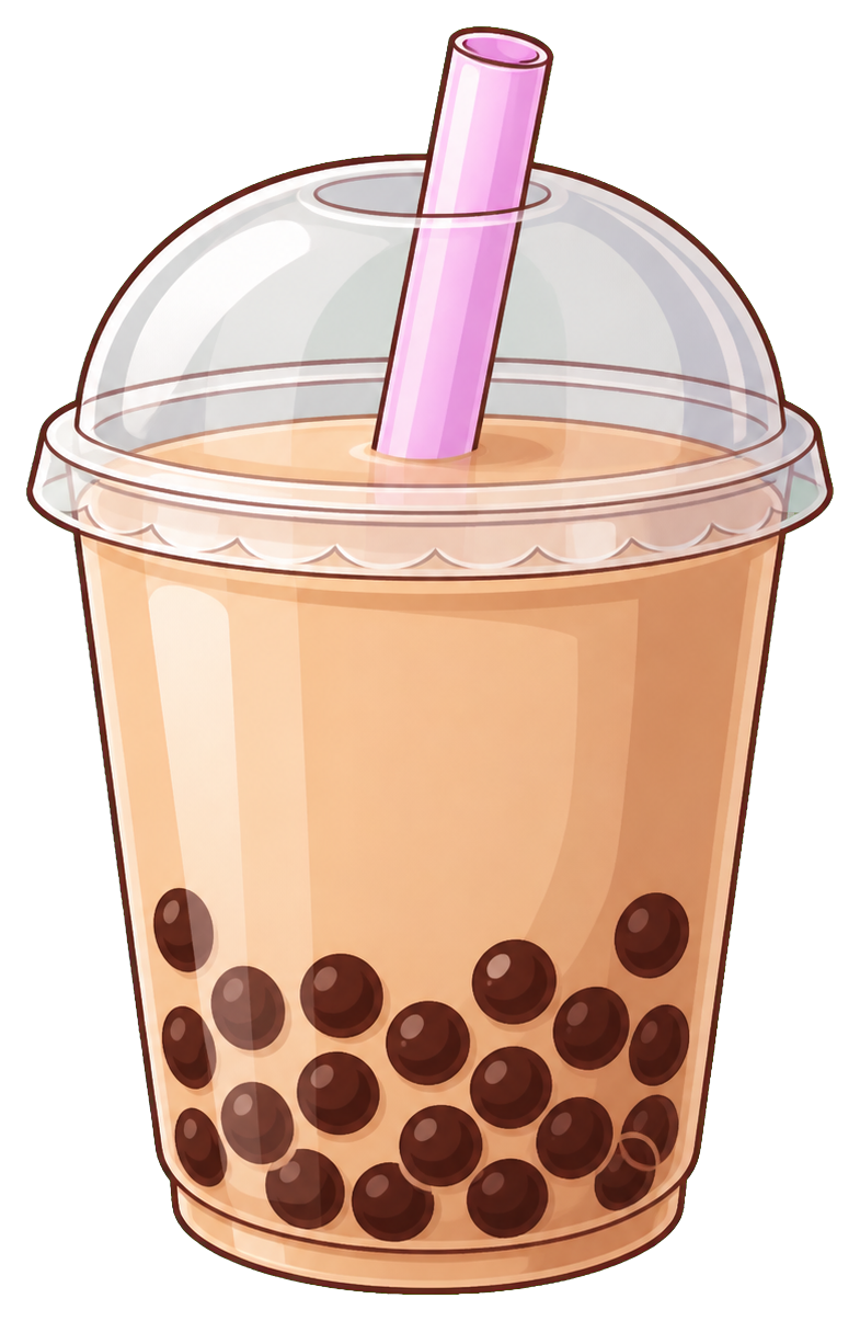 Preview for Bubble Tea Sticker Graphic
