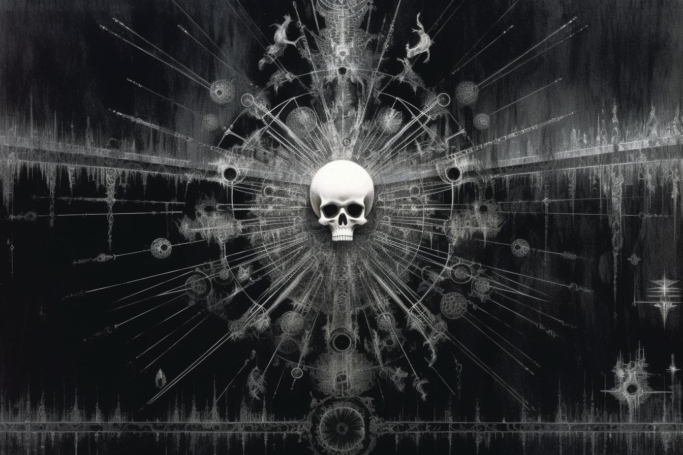 Preview for Cyberpunk-skull-art-template-ai-images-background-d0f77