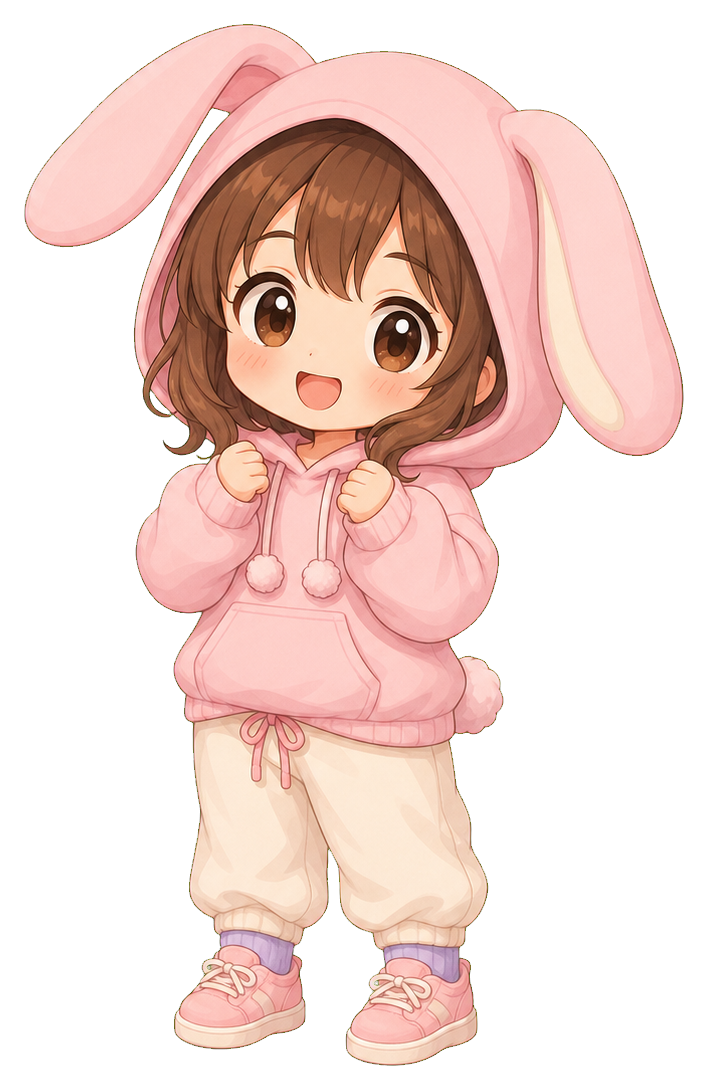 Preview for Chibi Bunny Hoodie Sticker