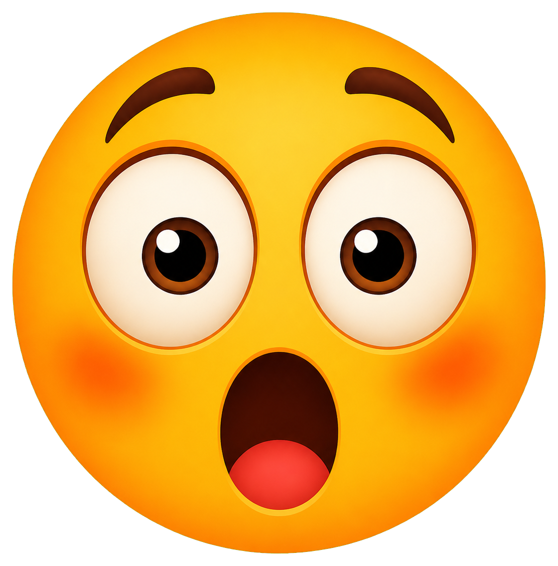 Preview for Shocked Round Face Sticker