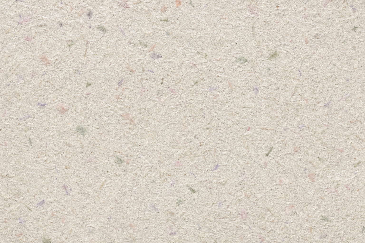 Muted pastel paper texture with subtle recycled fiber grain and scattered specks.