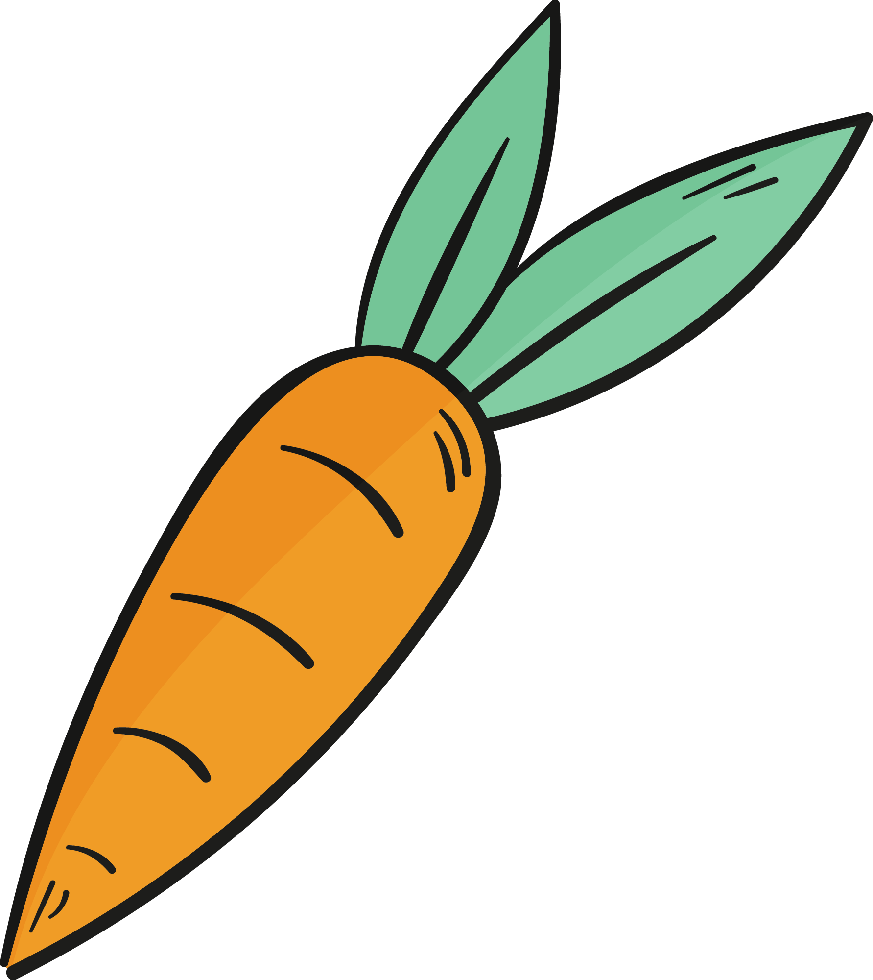 Preview for Simple-carrot-illustration-easter-sticker-59cf3