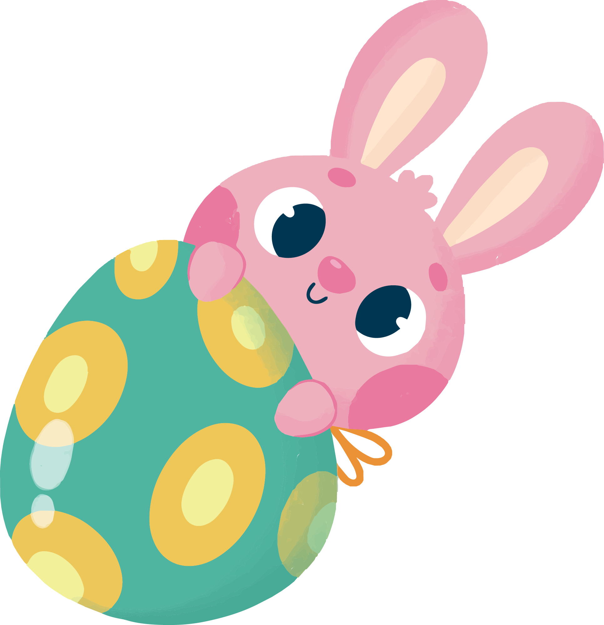 Preview for Easter-bunny-decorated-egg-sticker-646a4