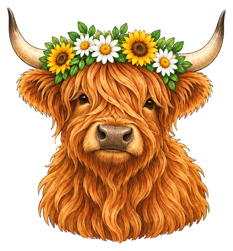 Preview for Highland Cow Flower Crown