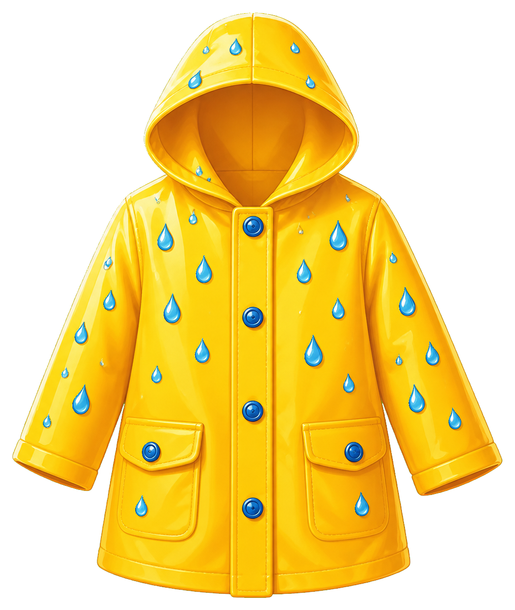 Preview for Raincoat Sticker Graphic For Weather Designs