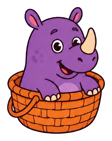 Preview for Rhino Bicycle Basket Sticker