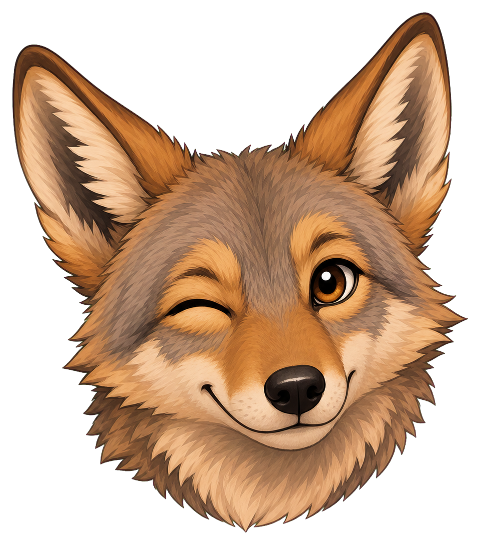 Preview for Coyote Wink Face Sticker