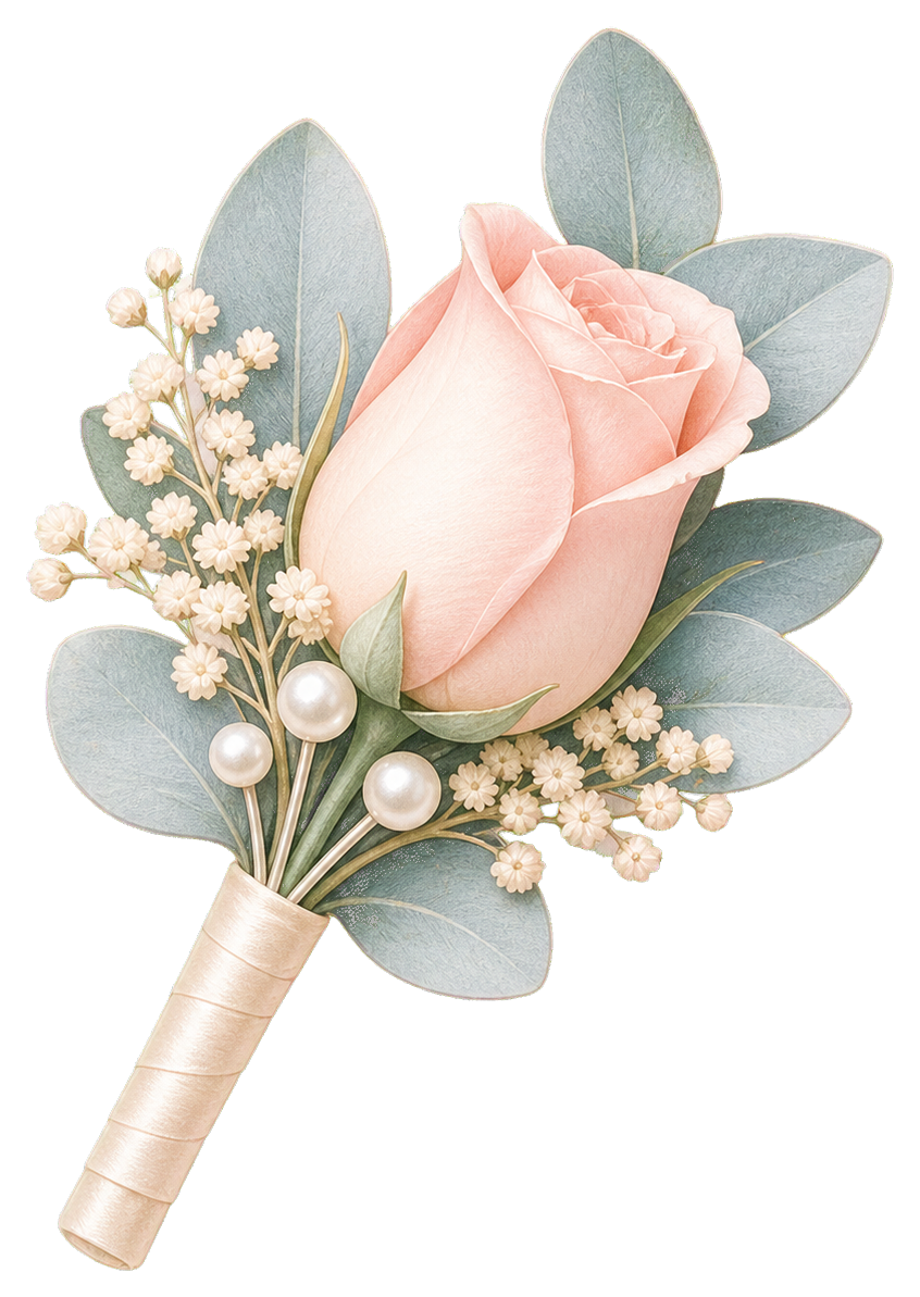 Preview for Blush Boutonniere Sticker