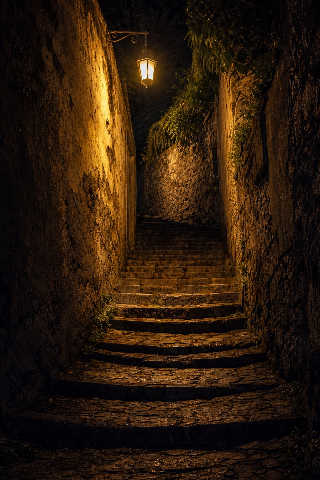 Preview for Night Stone Stairwell Background