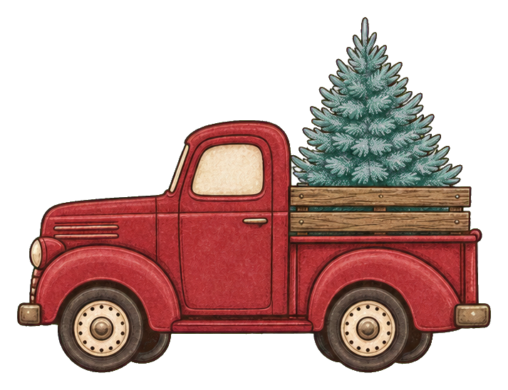 Preview for Christmas Tree Farm Truck Sticker