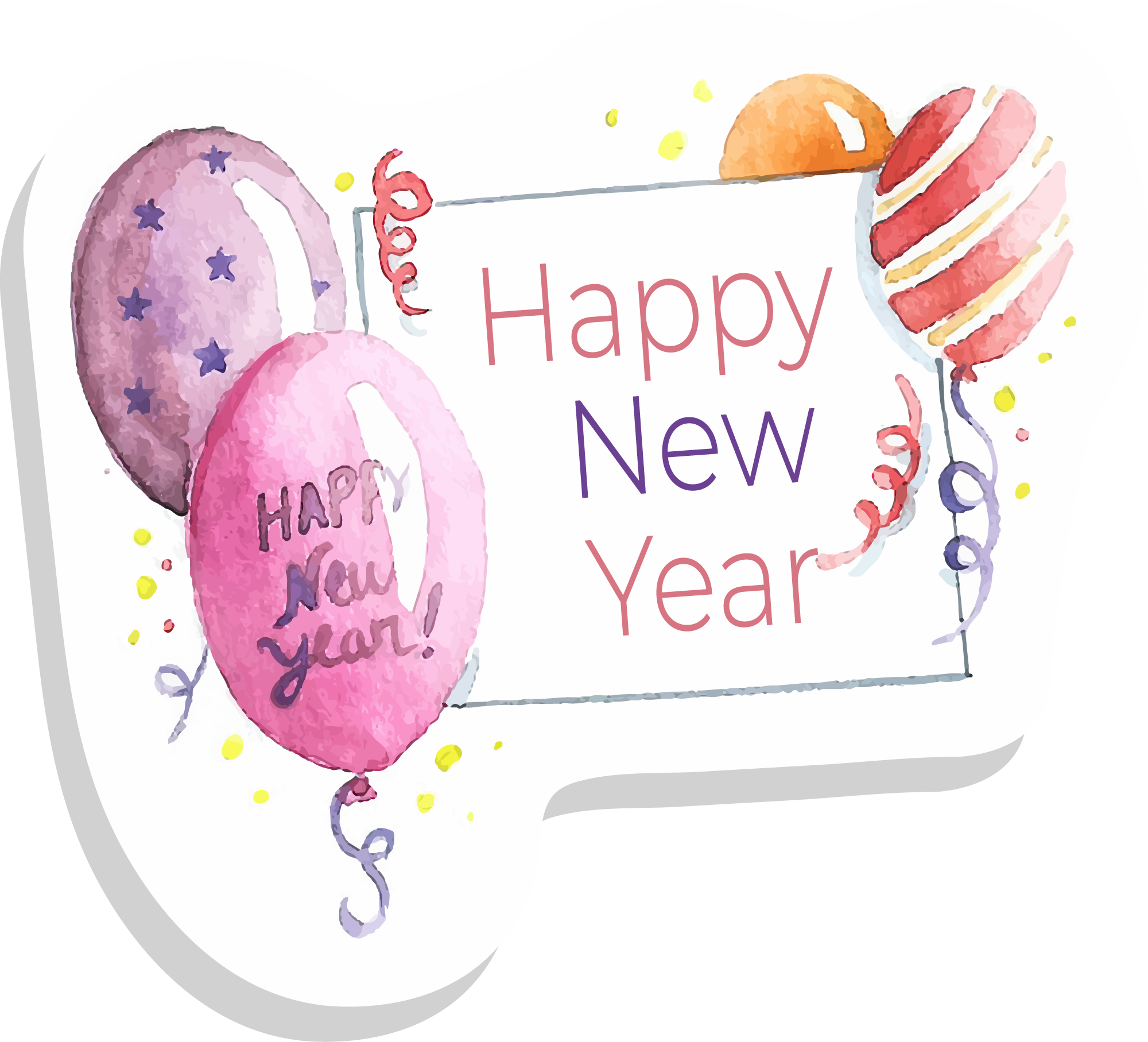 Preview for Happy-new-year-celebration-card-sticker-67278