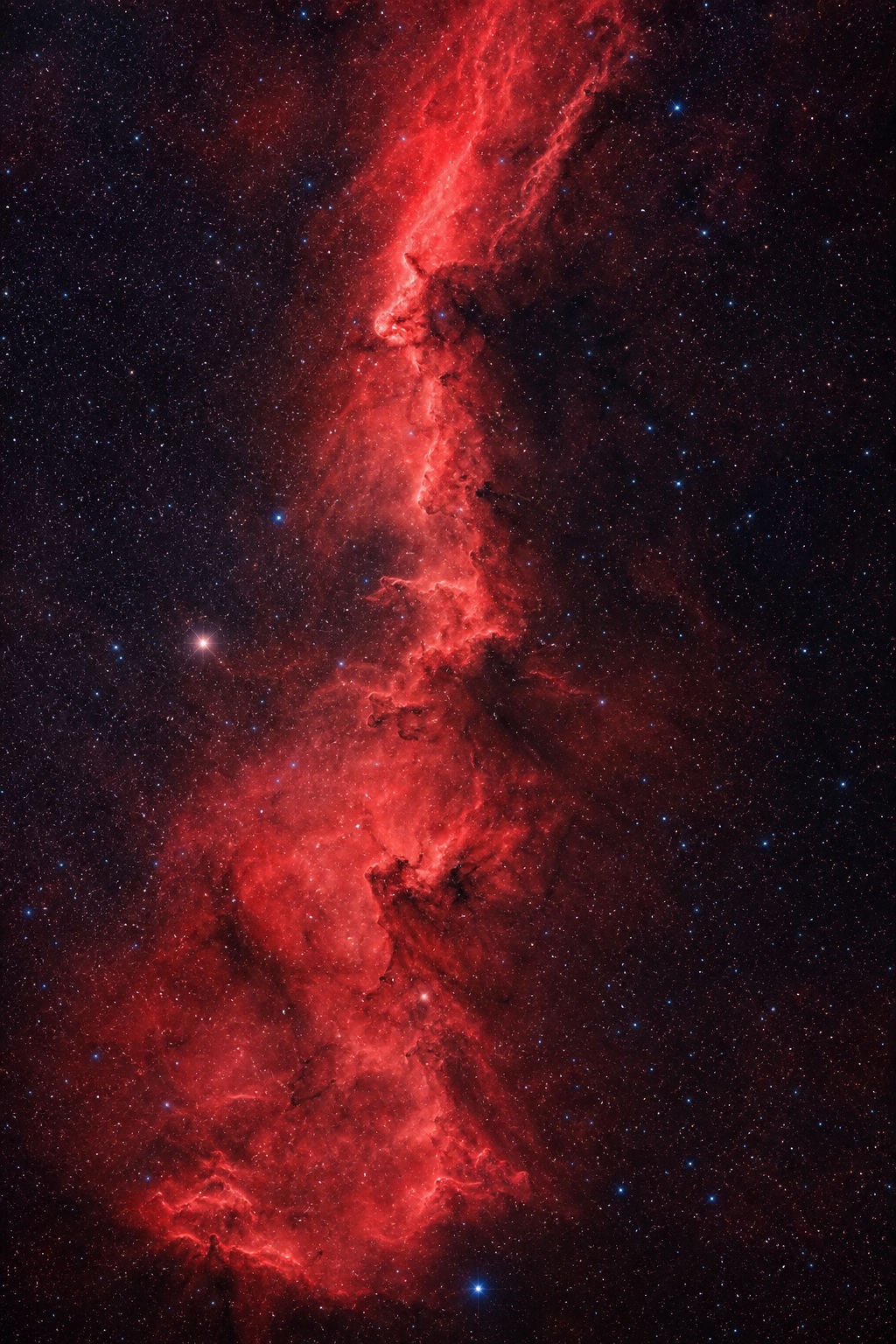 Preview for Red Nebula Night Sky Background