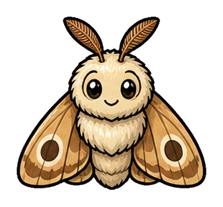 Preview for Cute Moth Sticker