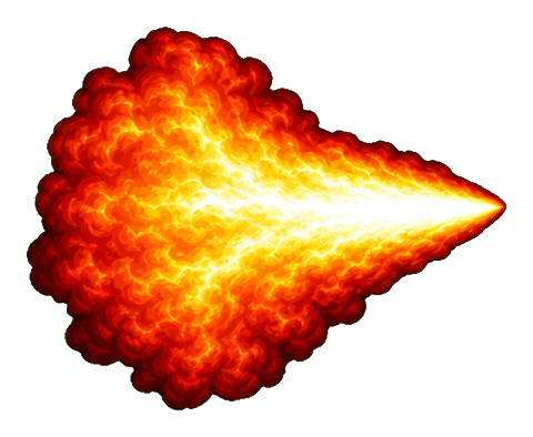 Preview for White Hot Directional Jet Explosion Sticker