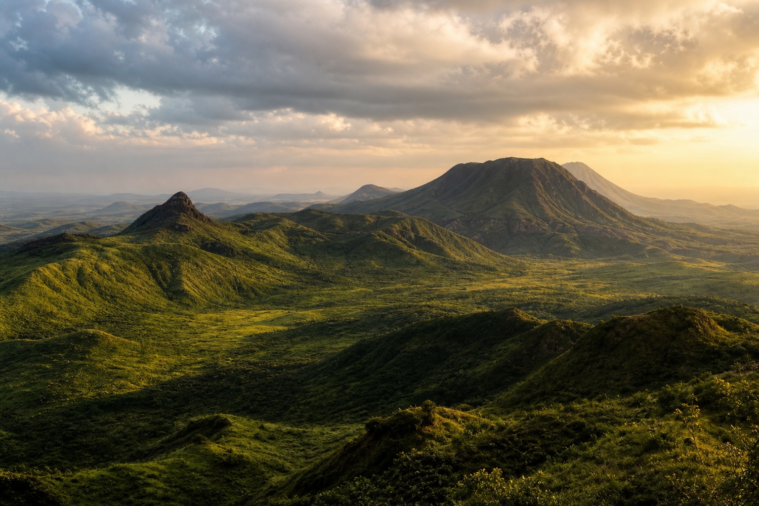 Preview for Volcanic Highlands Landscape Background