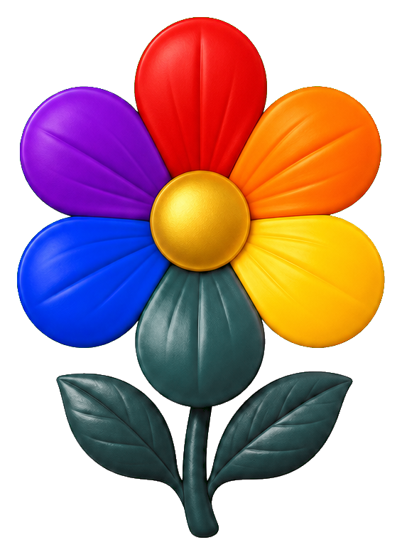 Preview for Rainbow Daisy Sticker