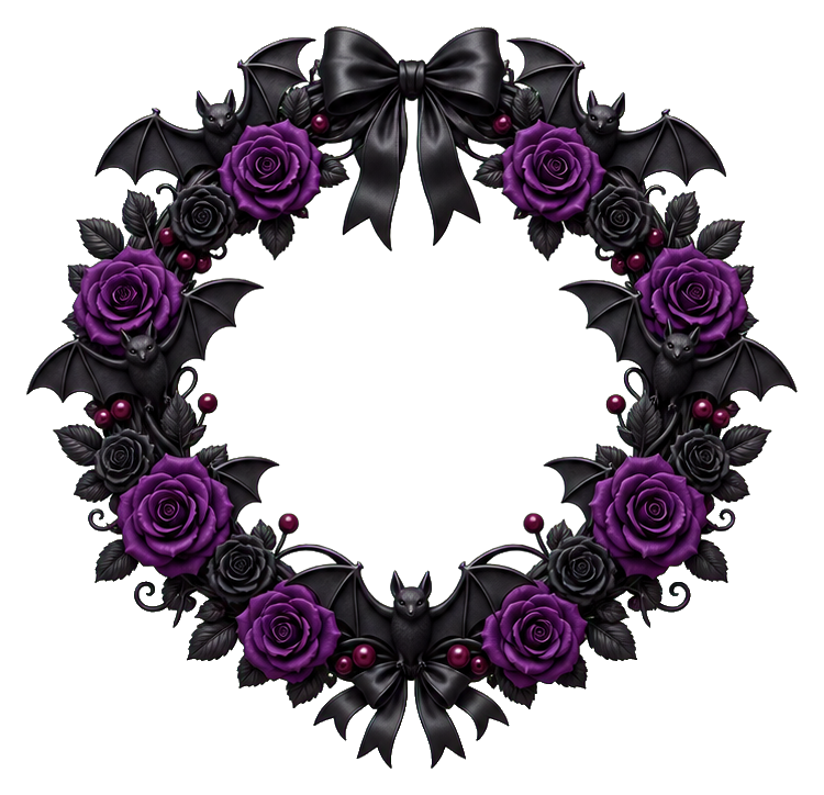 Preview for Black Bat Wreath Sticker