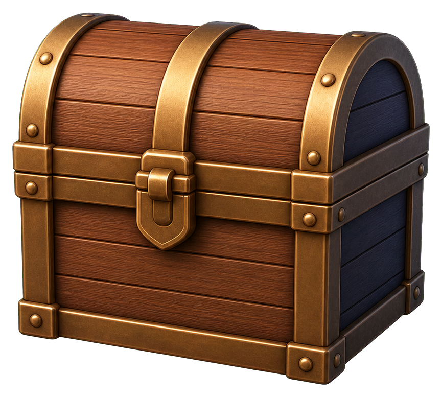 Preview for Treasure Chest Plain Sticker