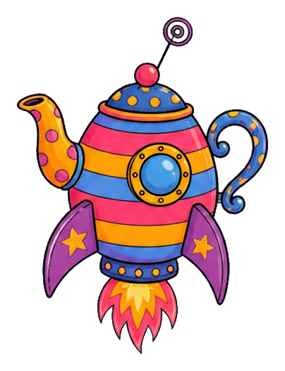 Preview for Rocket Teapot Sticker