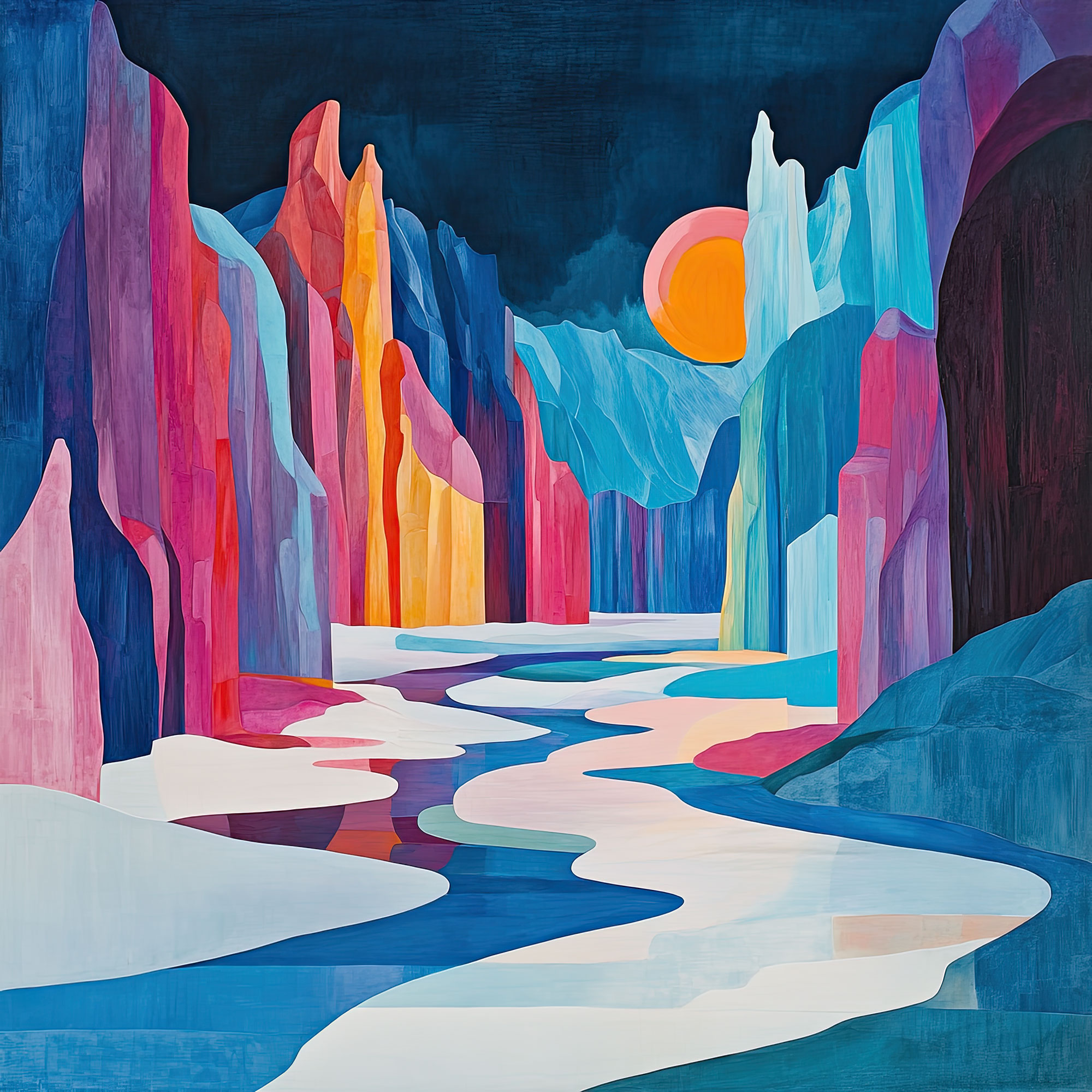 Preview for Vibrant-canyon-landscape-art-whimsical-backdrop-background-e5f43