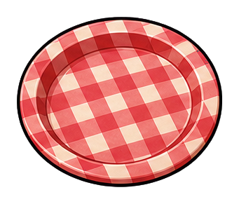 Preview for Picnic Plate Sticker For Bbq And Cookout Designs