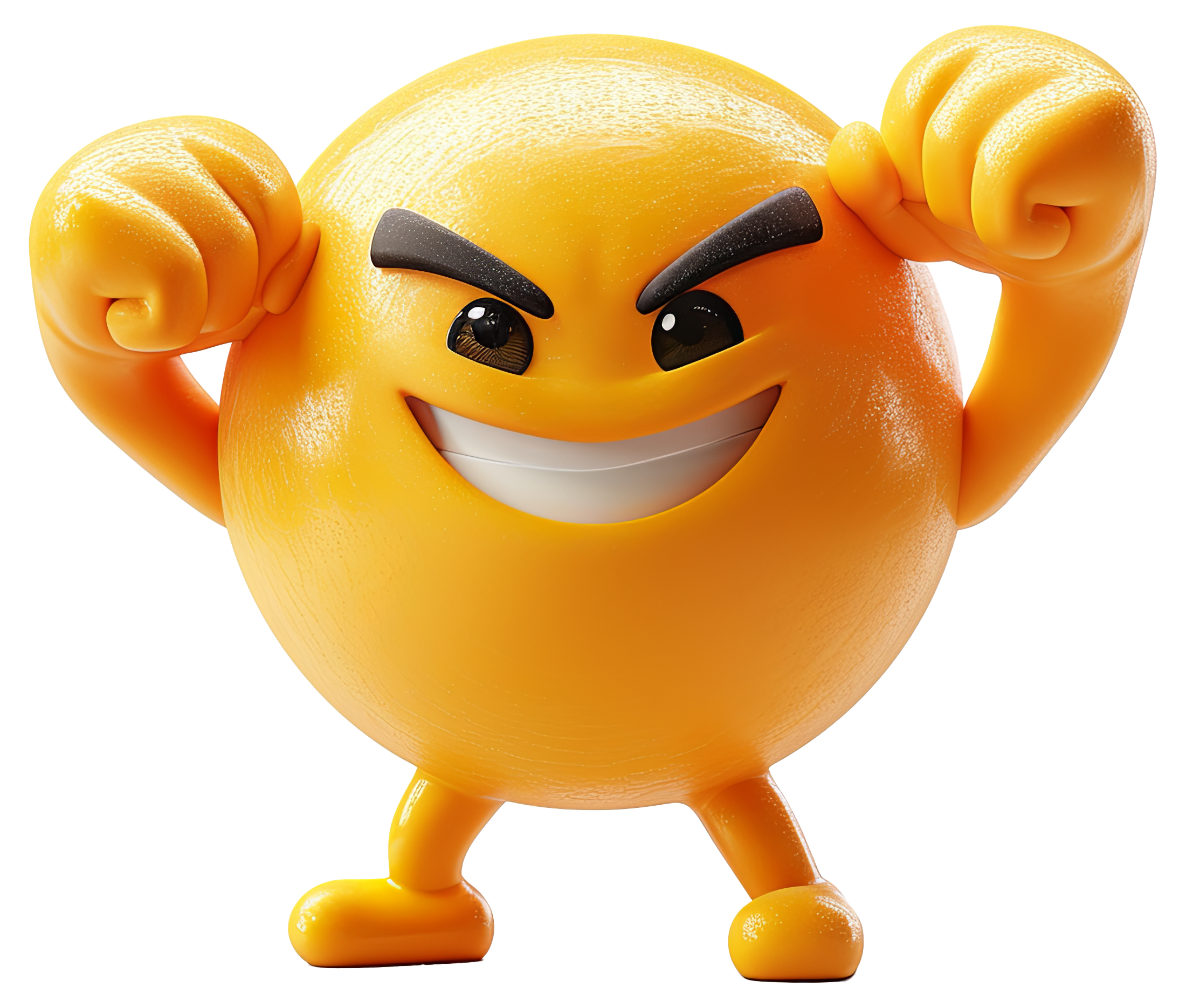 Preview for Confident-yellow-emoji-character-3d-emoji-sticker-f2524