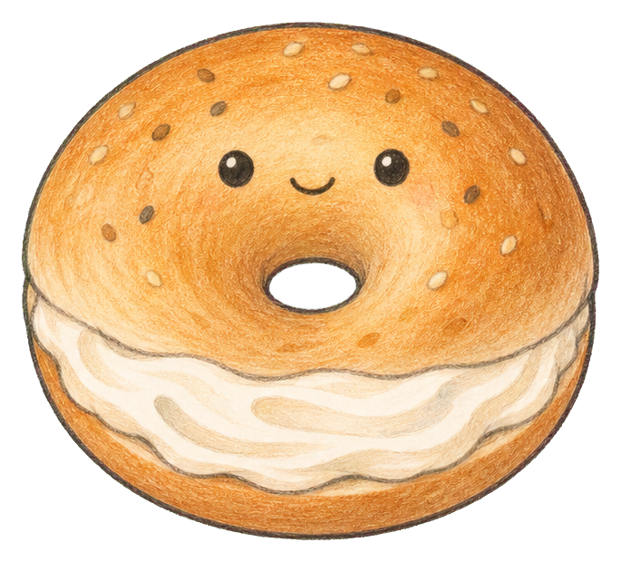 Preview for Bagel Cream Cheese Swirl Sticker