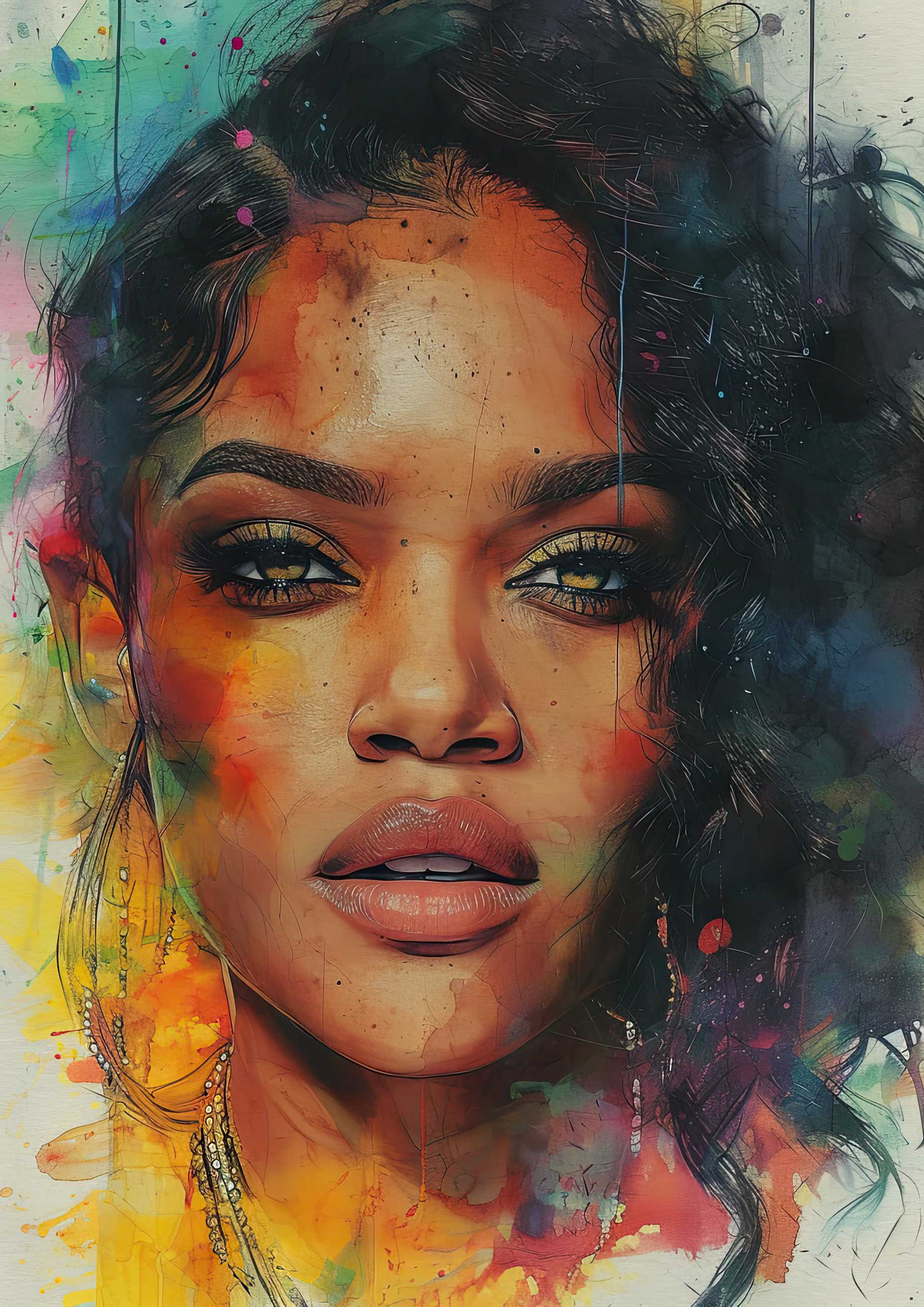 Preview for Vibrant-portrait-young-woman-celebrities-background-99d11