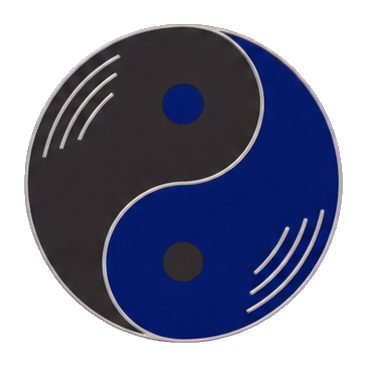 Preview for Silver Filigree Yin Yang Sticker