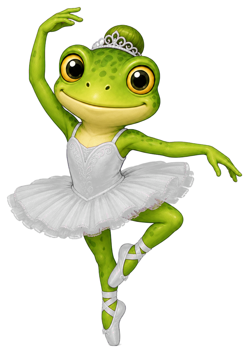 Preview for Ballerina Frog Sticker