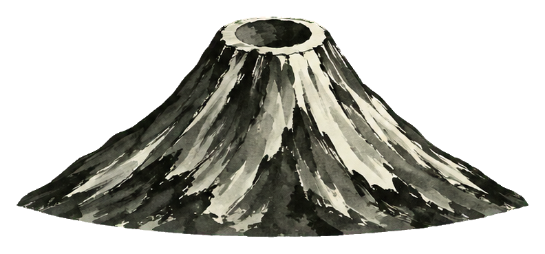 Preview for Ink Wash Mountains Volcanic Cone