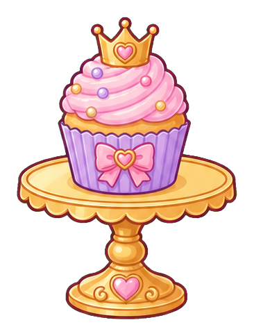 Preview for Crown Cake Stand Sticker