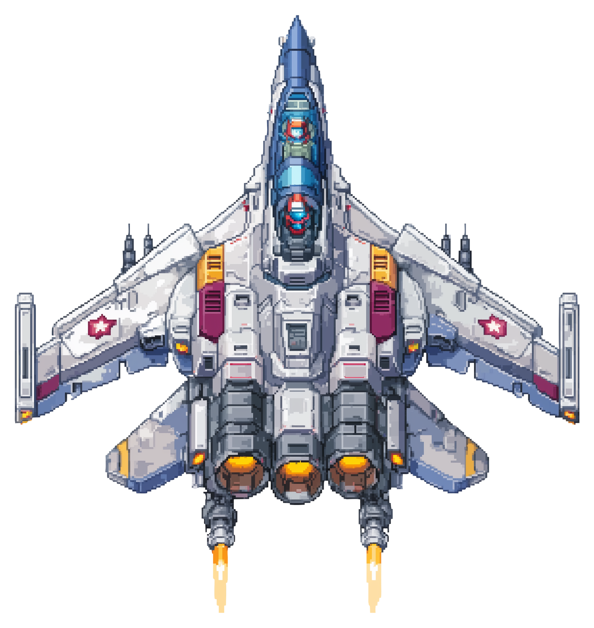Preview for Futuristic-fighter-jet-design-spaceship-sticker-d2fa1