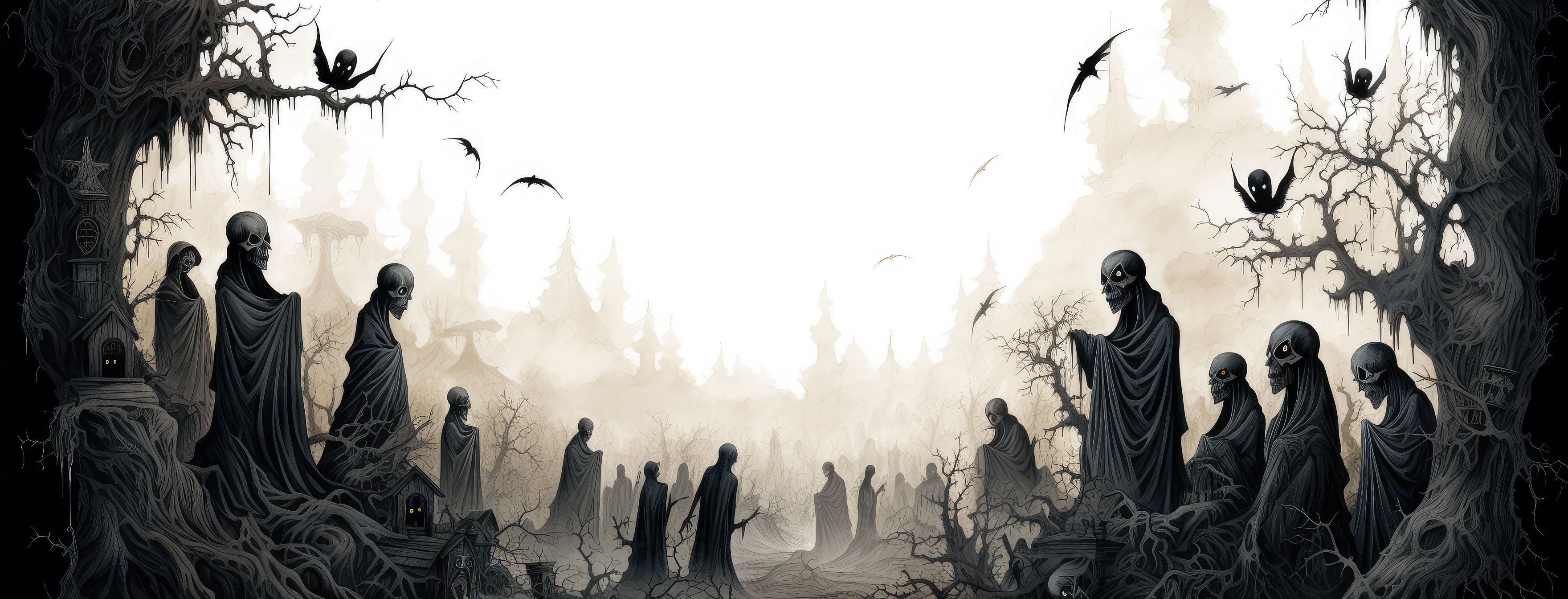 Preview for Mysterious-foggy-gathering-halloween-cover-background-05233
