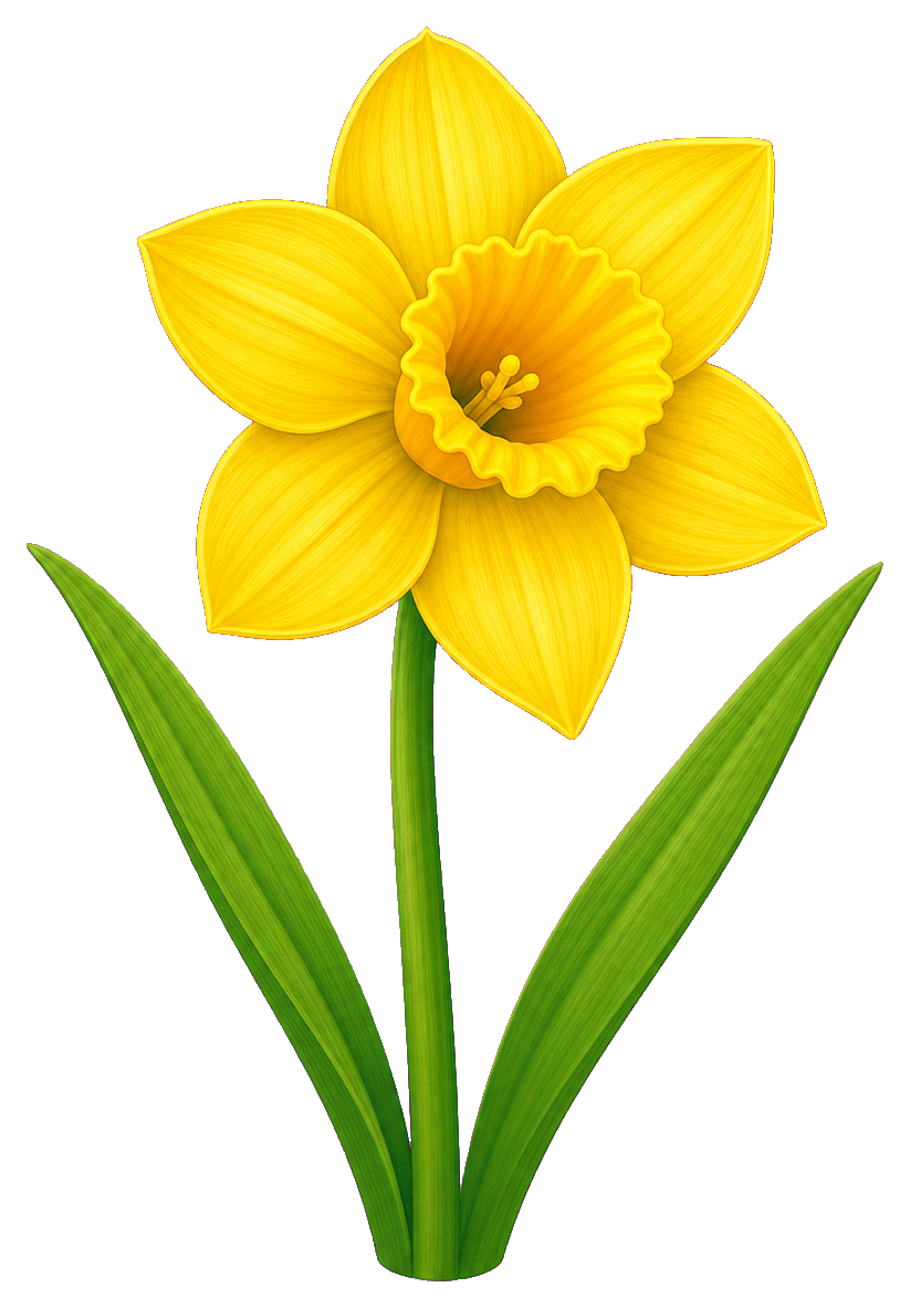 Preview for Yellow Daffodil Stem Sticker