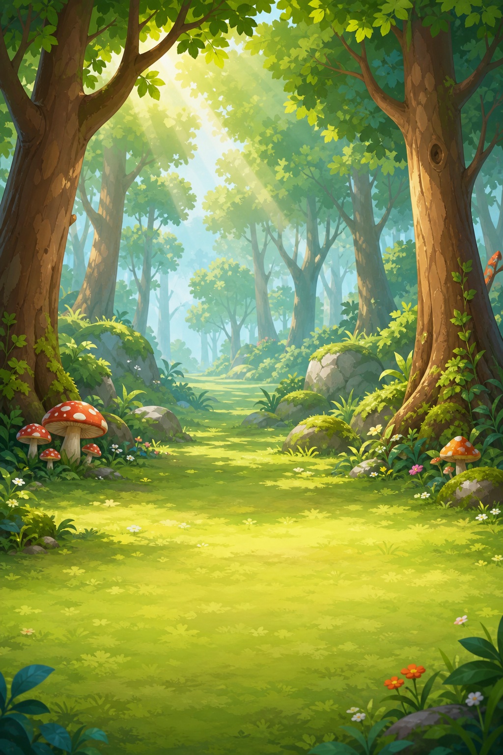 Preview for Whimsical Cartoon Forest Background