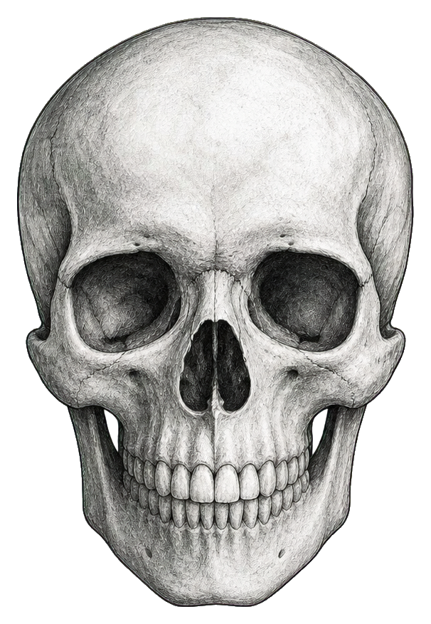 Preview for Charcoal Skull Sticker