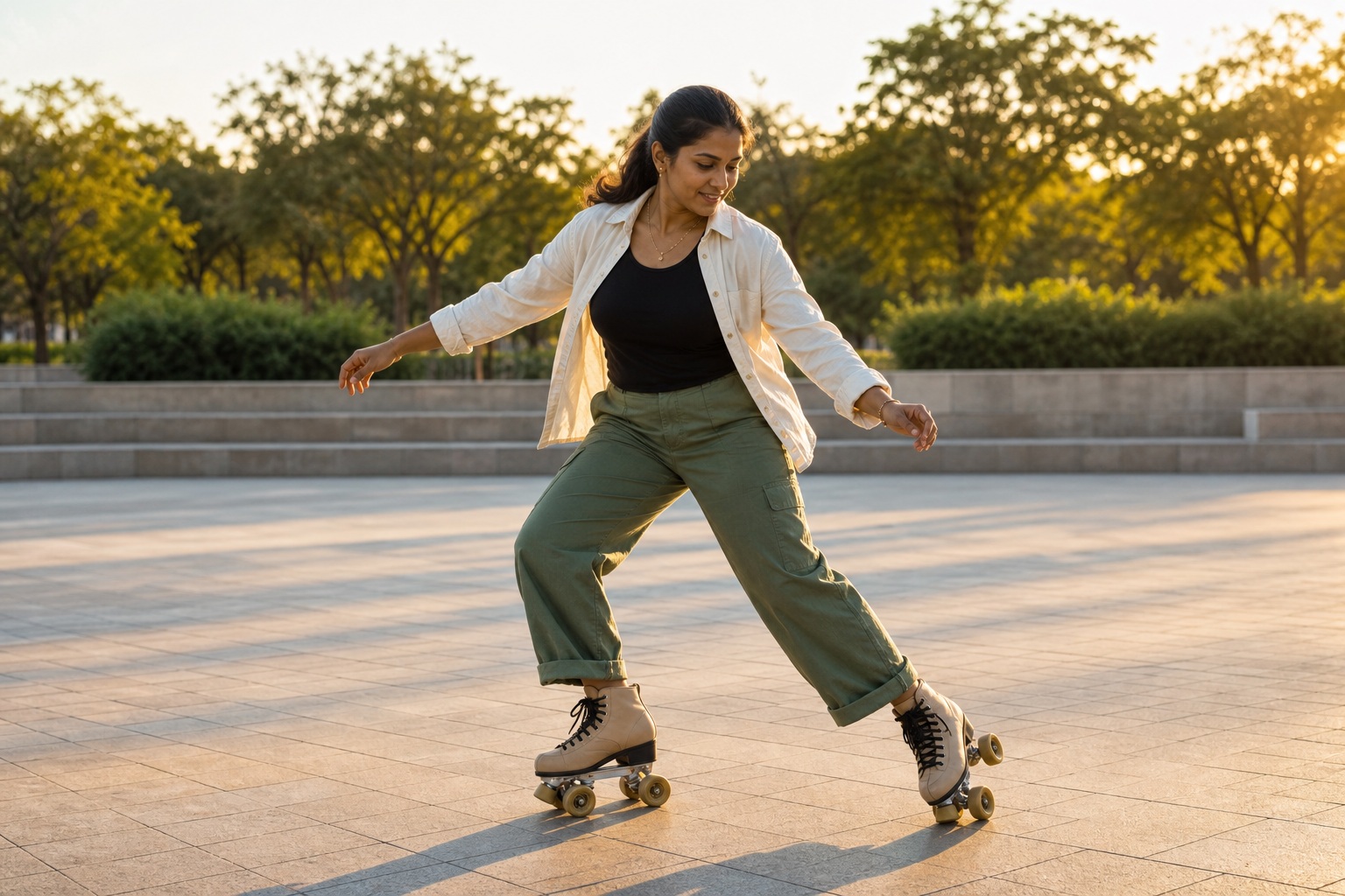 Preview for Roller Skating Background Stock Image