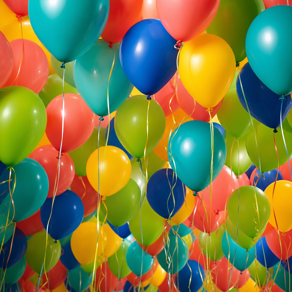 Preview for Tropical Balloon Canopy Background