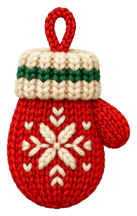 Preview for Knitted Mitten Christmas Ornament