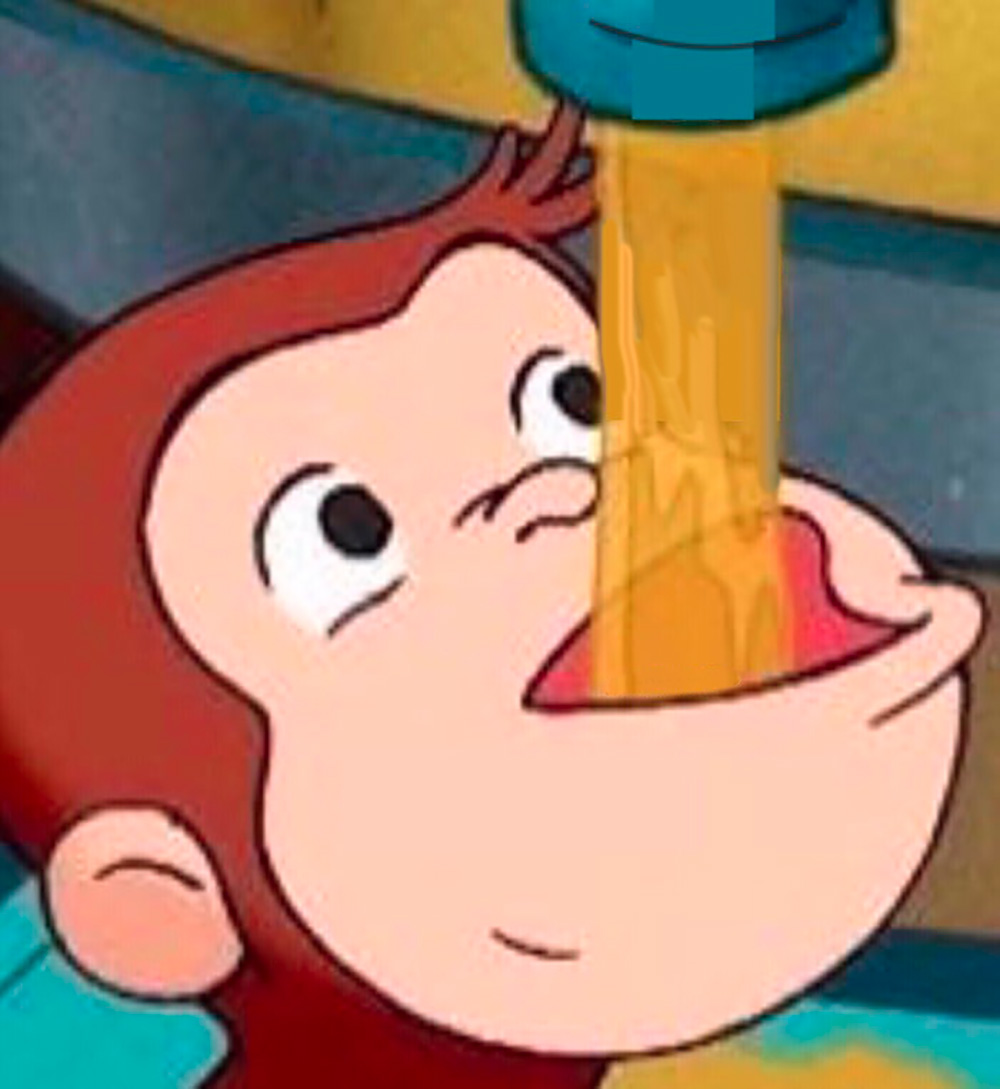 Preview for Cartoon-monkey-drinking-juice-cartoon-meme-background-06ea1