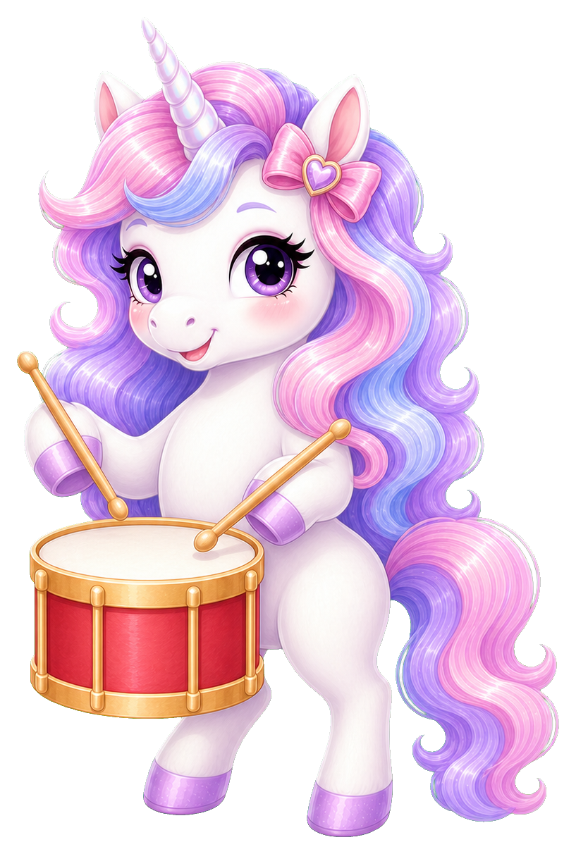 Preview for Unicorn Drummer Sticker