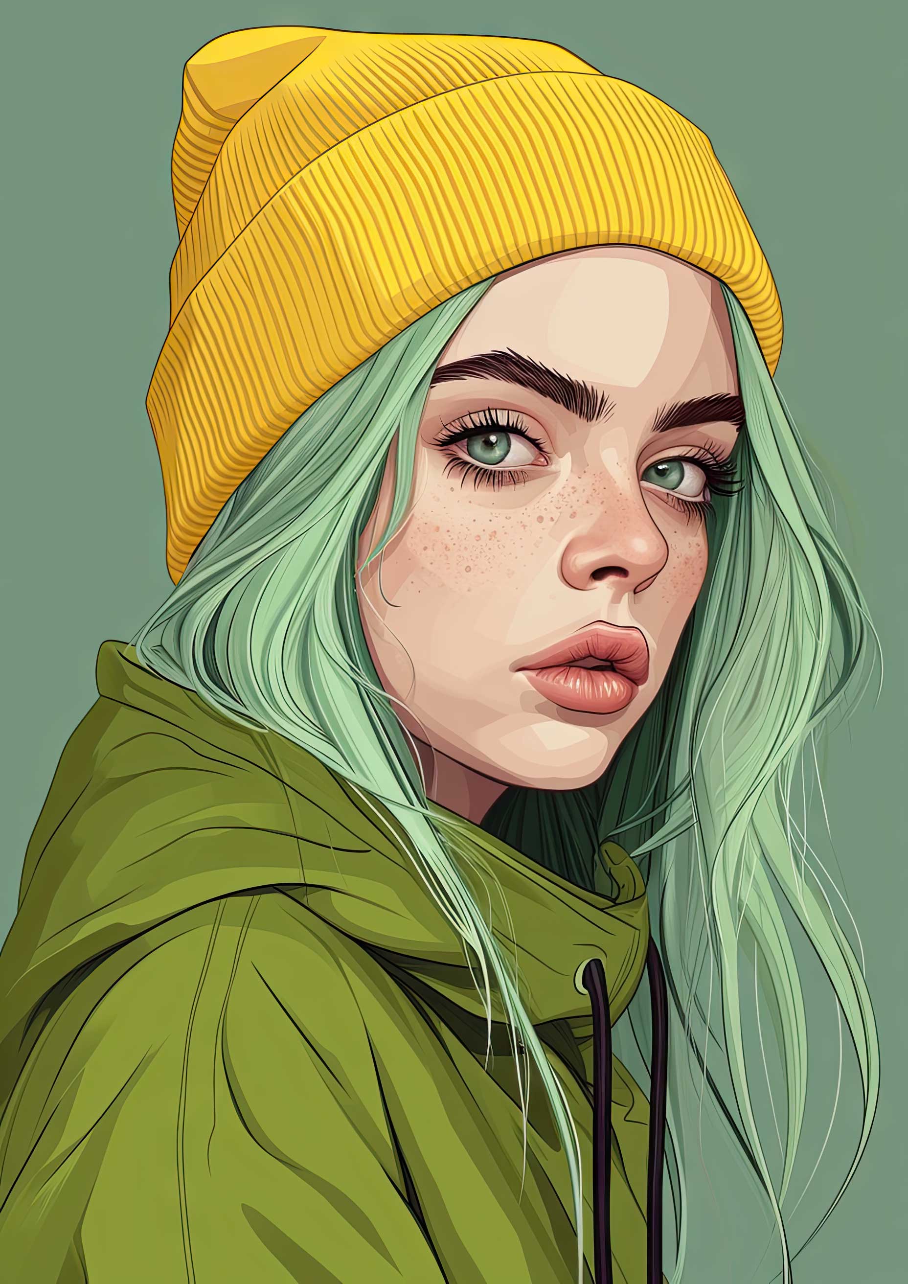 Preview for Digital-portrait-illustration-celebrities-background-c93d6