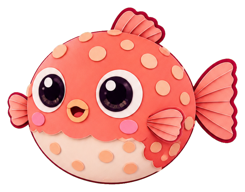 Preview for Pomegranate Pufferfish Sticker