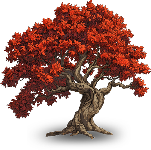 Preview for Red-tree-illustration-flora-sticker-bbeda